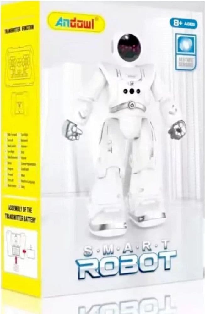 ROBOT SMART BOT INTERATTIVO CONTROLLO A GESTI AZIONI TELECOMANDATO RICARICABILE - 7