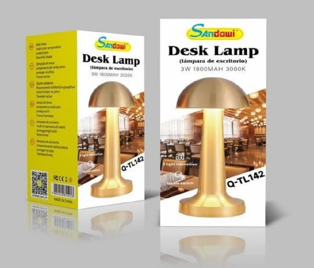 LAMPADA DA TAVOLO DECORATIVA LED A FUNGO LUCE BIANCA 3 INTENSITÀ DI LUCE Q-TL142 - 11