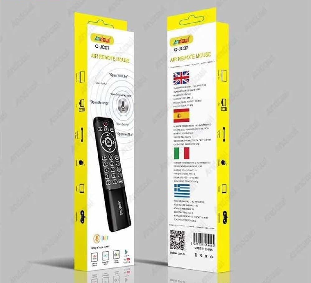 TELECOMANDO UNIVERSALE CONTROLLO REMOTO AIR MOUSE Q-JC07 PER BOX / SMART TV - 7