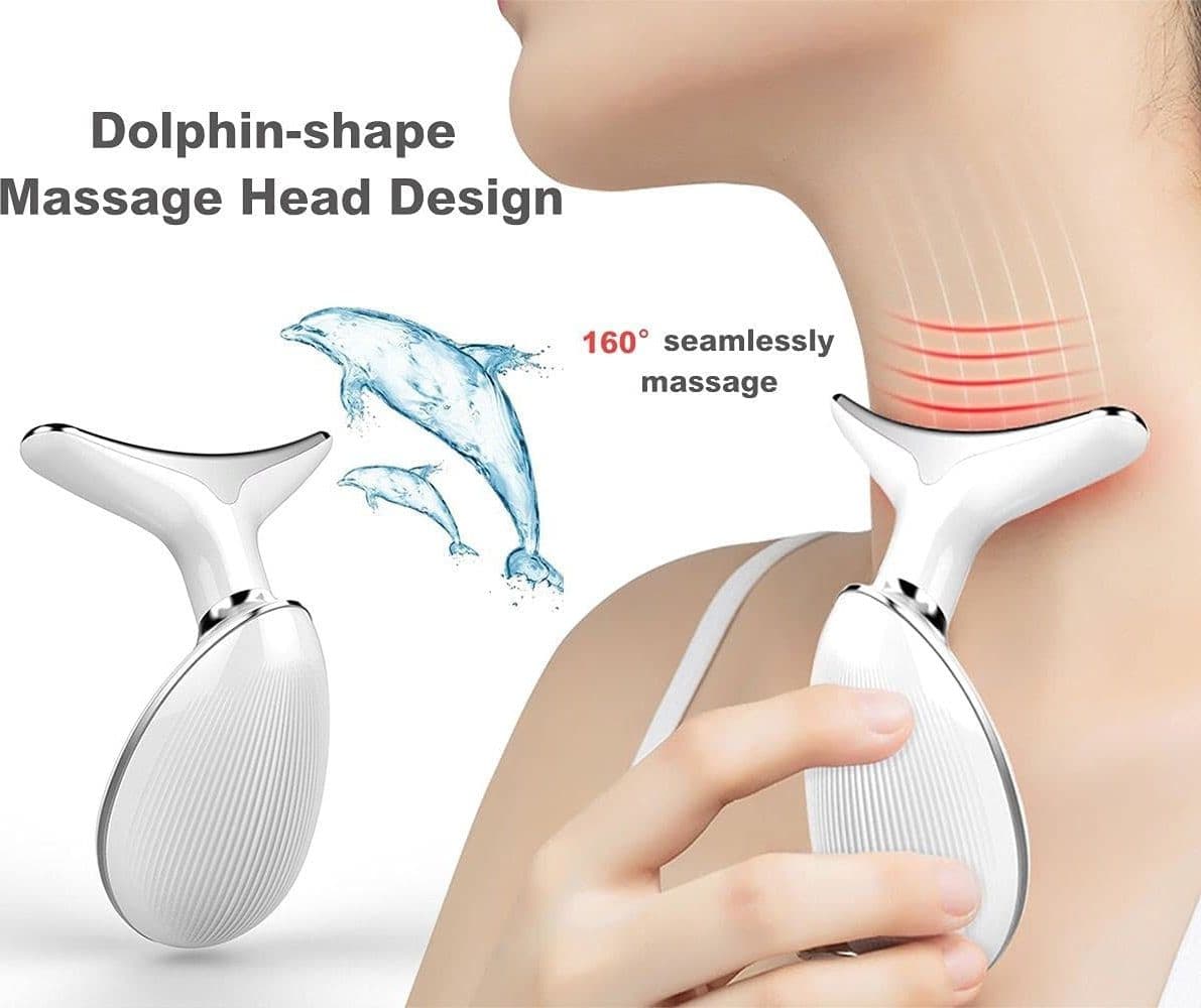 DISPOSITIVO MASSAGGIATORE DI BELLEZZA ANTIETÀ PER COLLO VISO RICARICABILE Q-MJ10 - 6