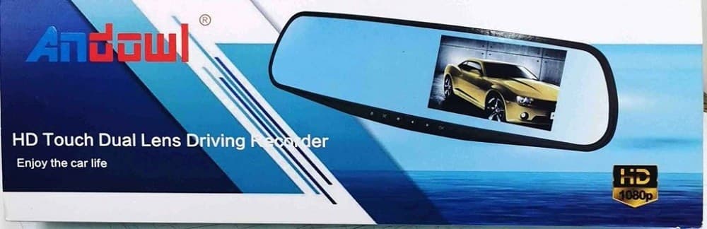 FOTOCAMERA PER AUTO SPECCHIO TOUCH FULL HD 5" GUIDA CON DOPPIO OBIETTIVO QY-4500 - 3