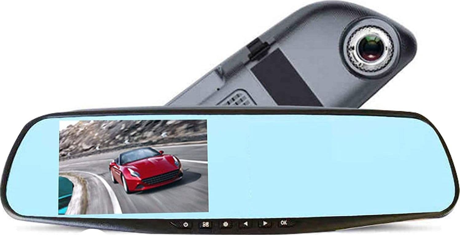 FOTOCAMERA PER AUTO SPECCHIO TOUCH FULL HD 5" GUIDA CON DOPPIO OBIETTIVO QY-4500 - 8