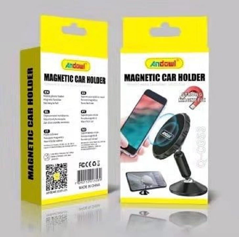 SUPPORTO MAGNETICO PER AUTO SUPER RESISTENTE PORTA CELLULARE SMARTPHONE Q-CG53 - 2