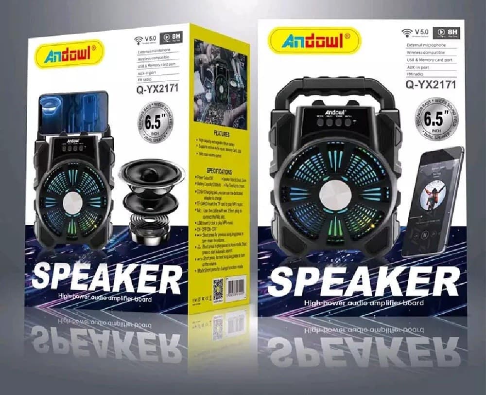ALTOPARLANTE BLUETOOTH MULTIFUNZIONALE PORTATILE CASSA SPEAKER WIRELESS Q-YX2171 - 6