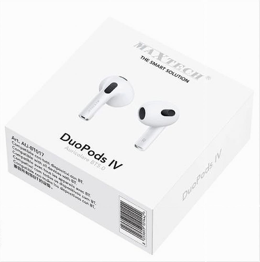 AURICOLARI BLUETOOTH STEREO SENZA FILI BT5.0 DUOPODS IV PER SMARTPHONE AU-BT017 - 3