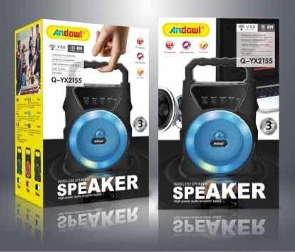 ALTOPARLANTE PORTATILE Q-YX2155 15W PMPO BLUETOOTH 5.0 CON LUCI A LED SENZA FILI - 10