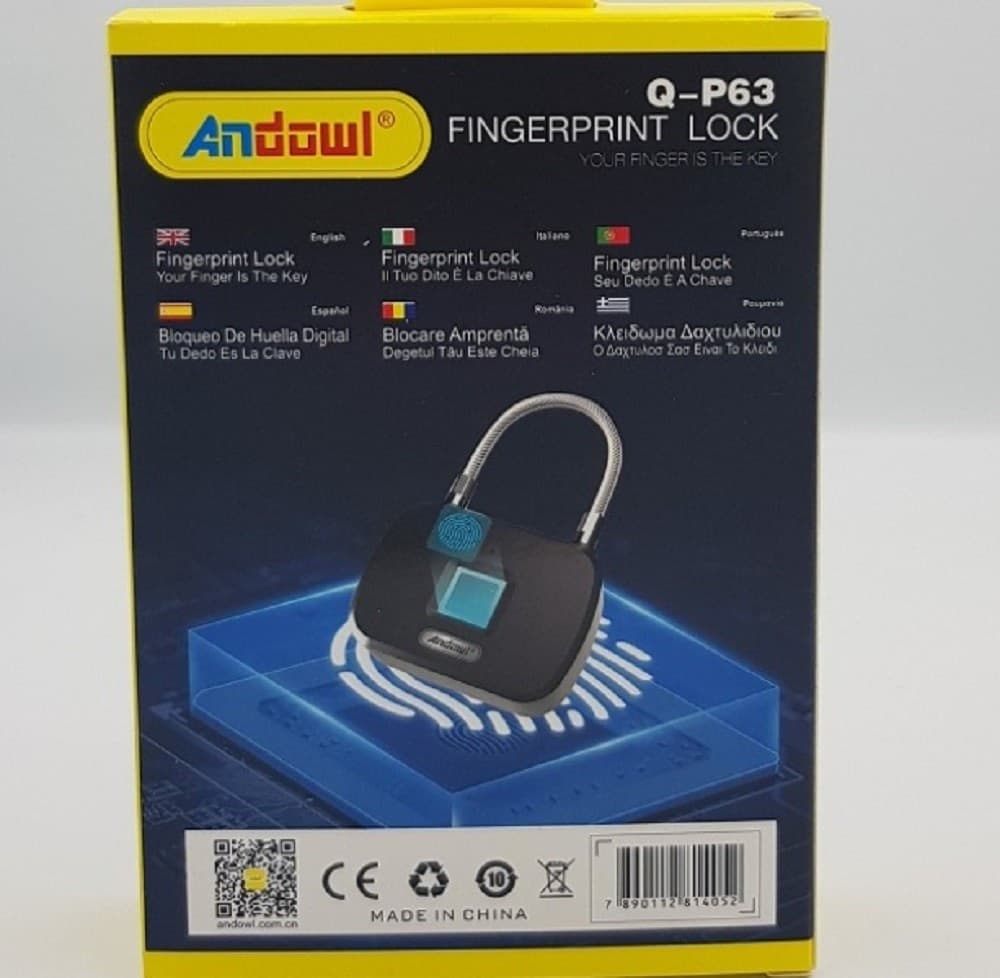 LUCCHETTO SERRATURA SMART IMPRONTA DIGITALE TELECOMANDO SENZA CHIAVE APP Q-P63 - 11