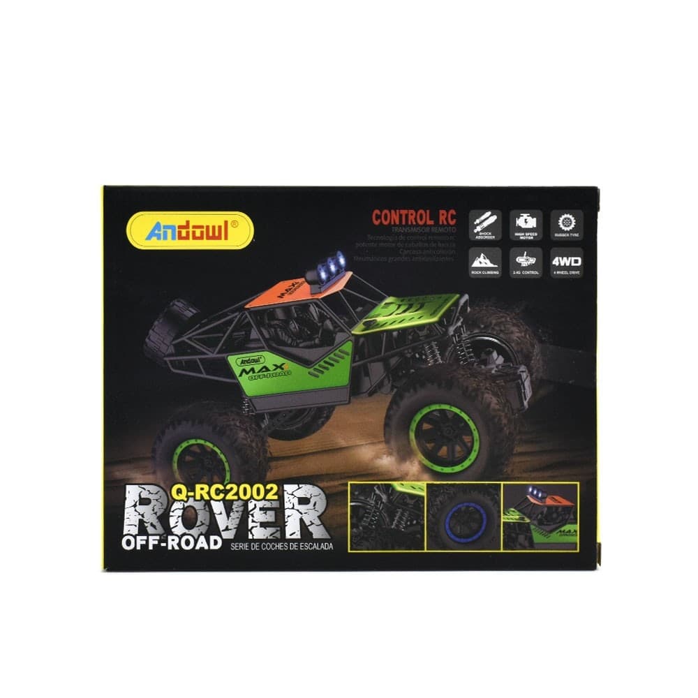 AUTO RC FUORISTRADA TELECOMANDATA RICARICABILE ROVER OFF-ROAD 2.4 GHZ Q-RC2002 - 12