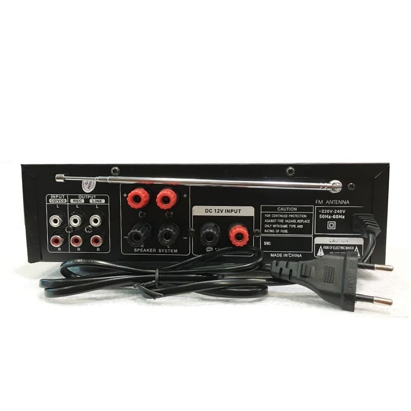 AMPLIFICATORE AUDIO KARAOKE BLUETOOTH USB SD RADIO FM SPEAKER TELECOMANDO Q-T111 - 2