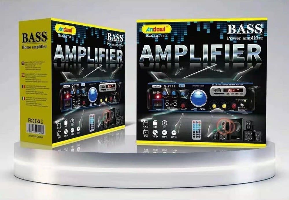 AMPLIFICATORE AUDIO KARAOKE BLUETOOTH USB SD RADIO FM SPEAKER TELECOMANDO Q-T111 - 9