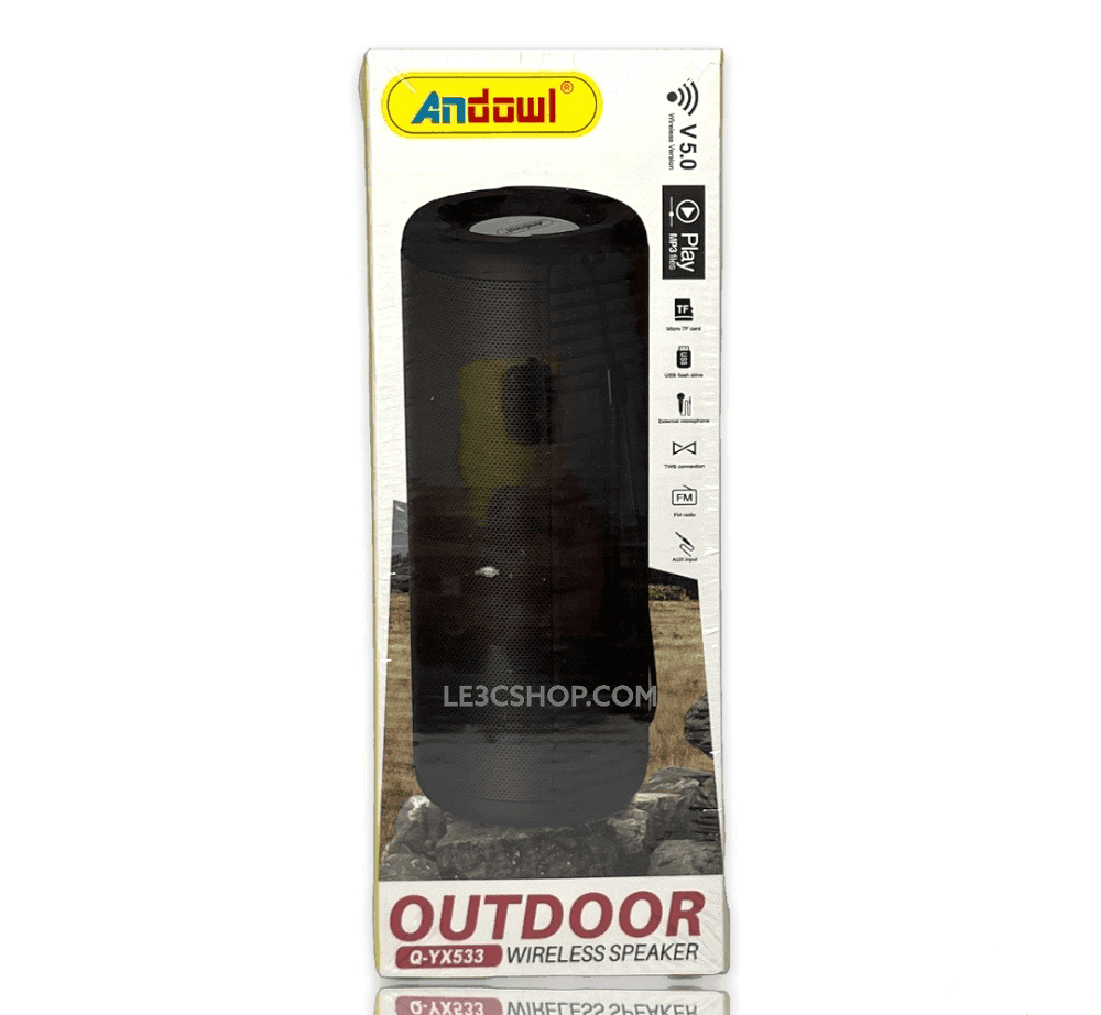 ALTOPARLANTE 2.0 WIRELESS SPEAKER BLUETOOTH 5.0 AUX 3,5MM USB PER ESTERNO QYX533 - 4