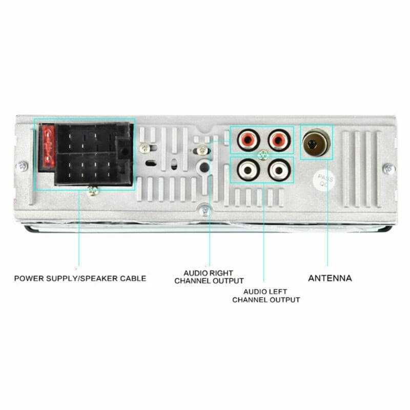 AUTORADIO LETTORE MP3 CA001B SISTEMA AUDIO AUTO UNIVERSALE 1 DIN BLUETOOTH AUX - 9