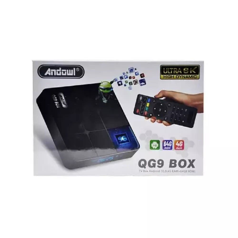 TV BOX ANDROID 10.0 SMART TV MEDIAPLAYER 4G RAM 64GB ROM 6K ULTRA HD QG9 BOX - 4