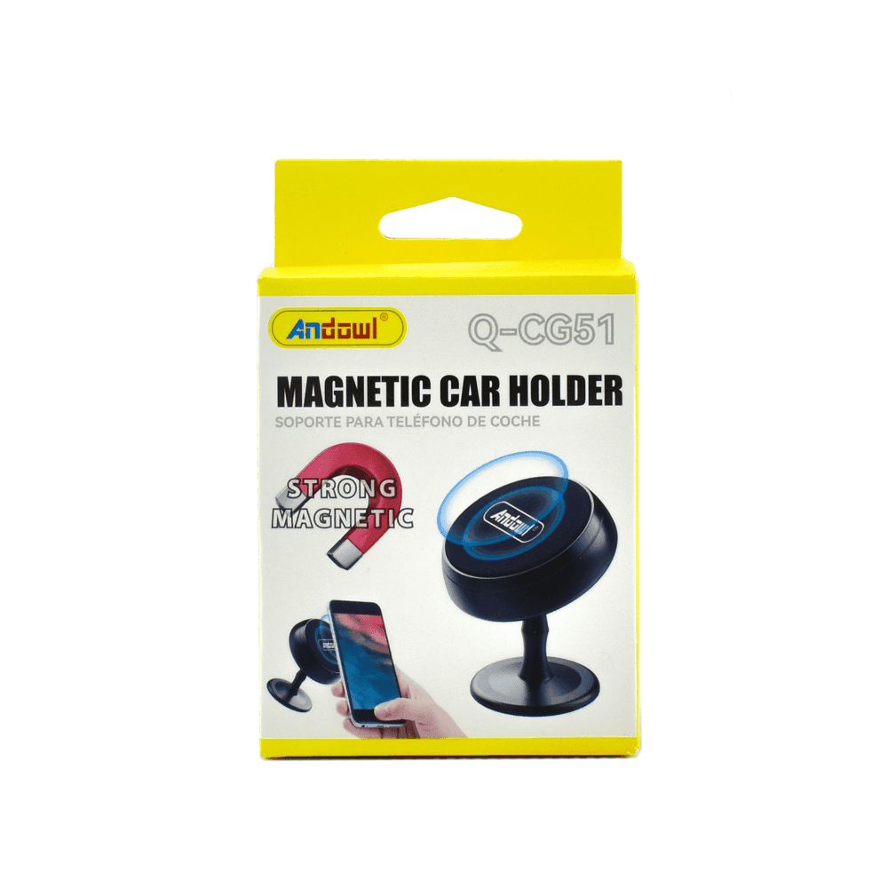SUPPORTO MAGNETICO PORTA CELLULARE DA AUTO PER SMARTPHONE GPS AUTOADESIVO Q-CG51 - 7