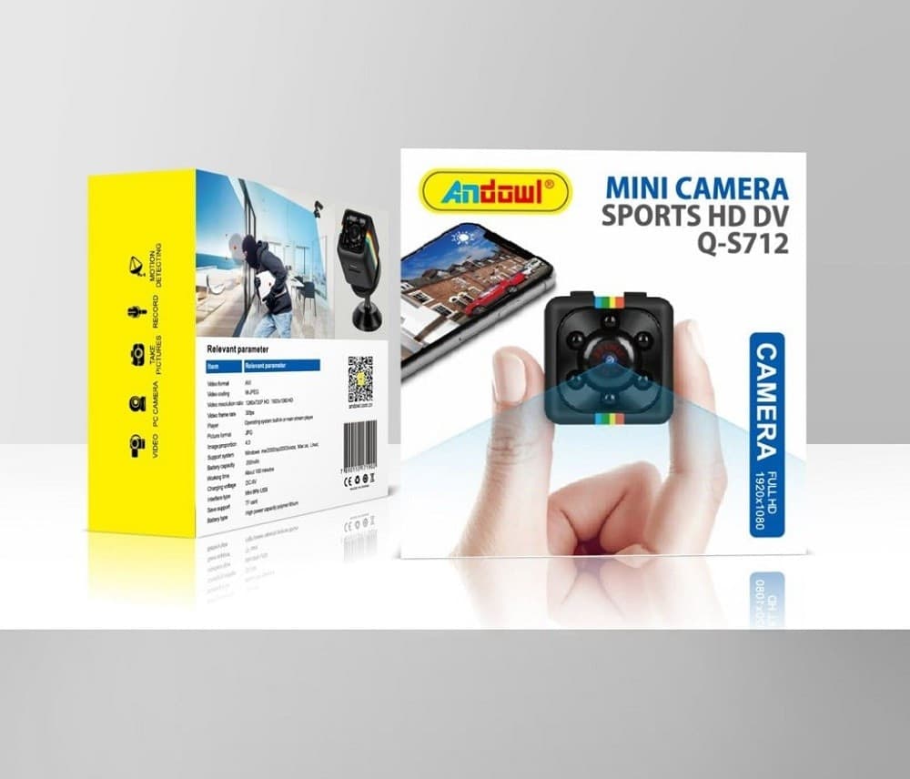 MINI TELECAMERA SICUREZZA HD RICARICABILE COMPATTO RILEVAMENTO MOVIMENTO Q-S712 - 5