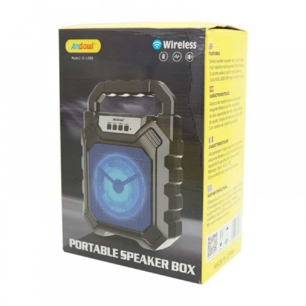 ALTOPARLANTE BLUETOOTH CASSA PORTATILE Q-L688 RADIO FM USB SD AUX MP3 SPEAKER - 8