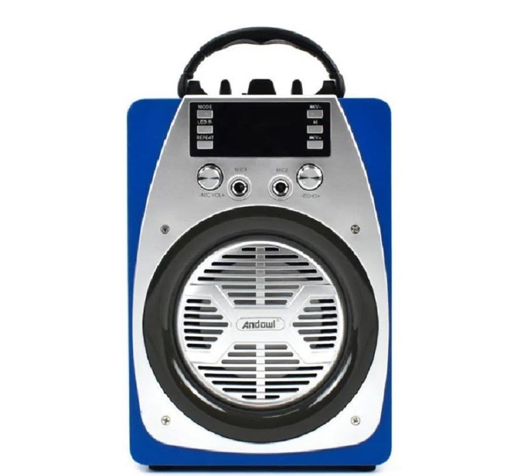 SPEAKER PORTATILE KARAOKE ALTOPARLANTE BLUETOOTH WIRELESS MICROFONO LED Q-YX606 - 5