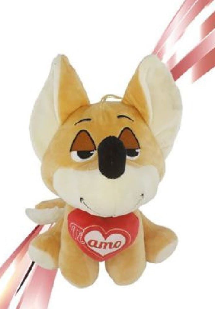 PELUCHE VOLPE 55 CM CUORE TI AMO IDEA REGALO SAN VALENTINO COL. ASSORTITI 92461 - 4