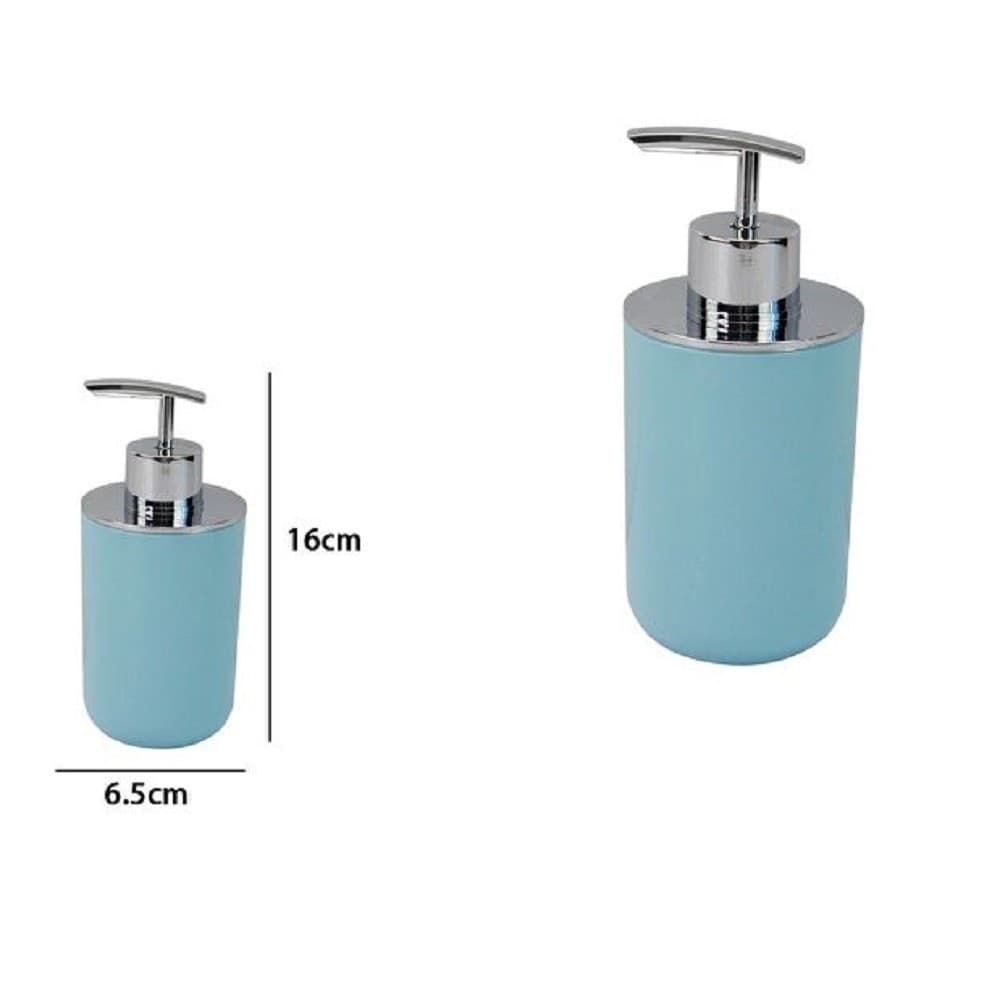 DISPENSER PORTA SAPONE LIQUIDO CELESTE SILVER PER RICAMBIO ACCESSORI BAGNO 79886 - 2