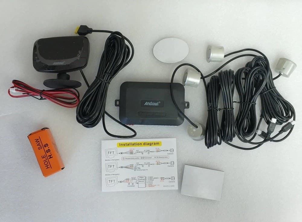 SENSORE DI PARCHEGGIO AUTO SISTEMA A 4 SENSORI DISPLAY LED AD ULTRASUONI Q-CA202 - 17