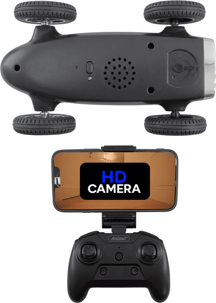 MACCHINA AUTO RETRÒ RADIOCOMANDATA F9 CAM WIFI SPEAKER BLUETOOTH APP SMARTPHONE - 19