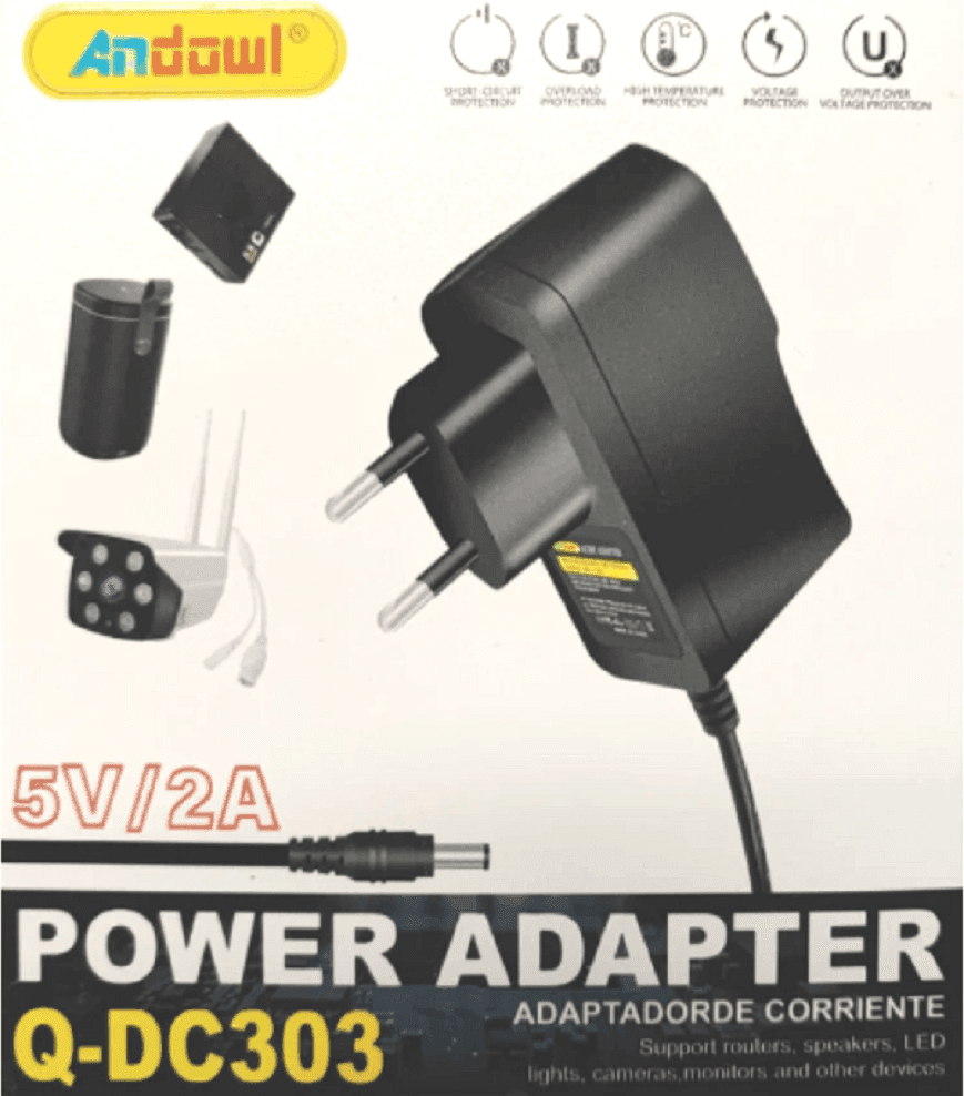ALIMENTATORE UNIVERSALE 220 V CA A 5V CC ADATTATORE DI ALIMENTAZIONE 2A Q-DC303 - 2