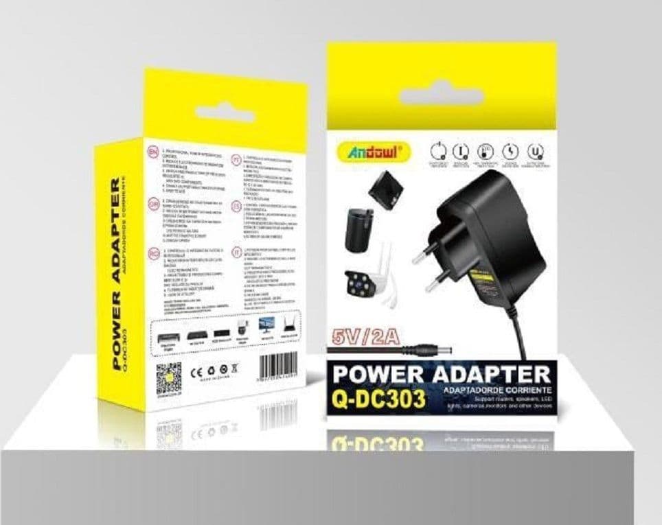 ALIMENTATORE UNIVERSALE 220 V CA A 5V CC ADATTATORE DI ALIMENTAZIONE 2A Q-DC303 - 3