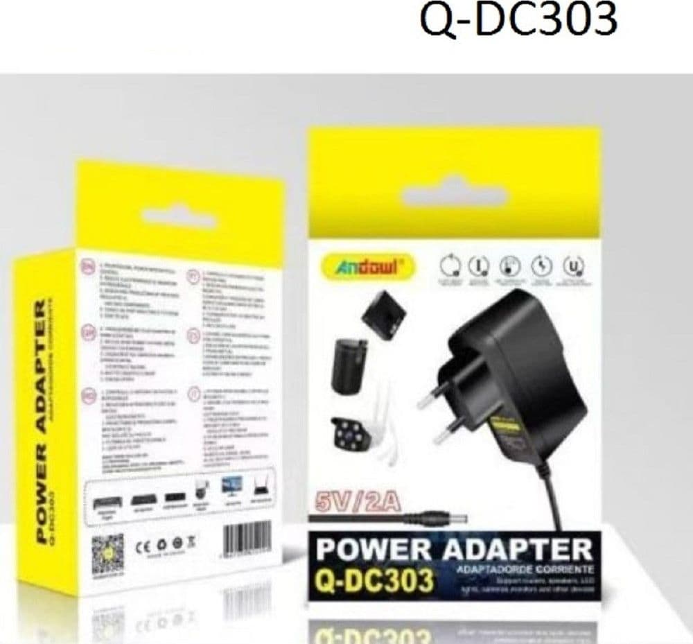 ALIMENTATORE UNIVERSALE 220 V CA A 5V CC ADATTATORE DI ALIMENTAZIONE 2A Q-DC303 - 4