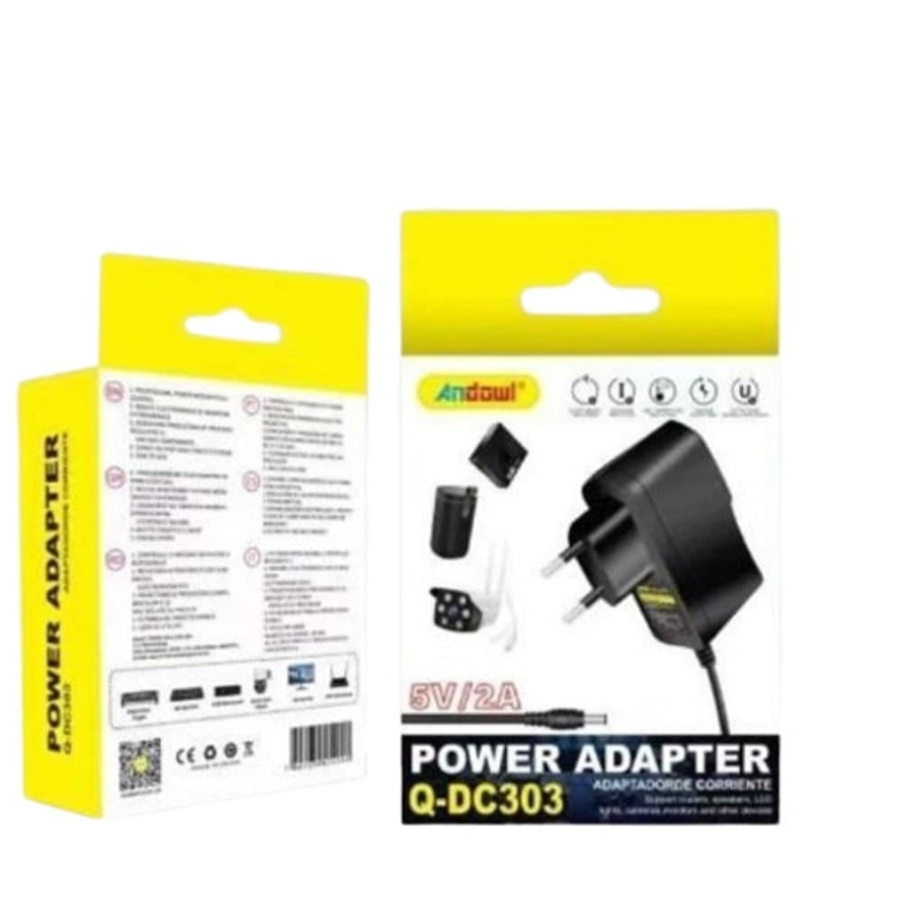 ALIMENTATORE UNIVERSALE 220 V CA A 5V CC ADATTATORE DI ALIMENTAZIONE 2A Q-DC303 - 8