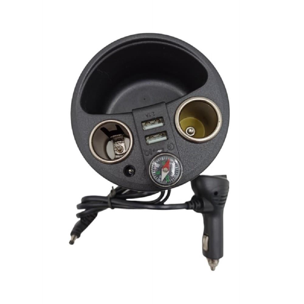 CARICABATTERIE PER AUTO 120W 12/24V RICARICA RAPIDA ACCENDISIGARI 2XUSB Q-T179 - 4
