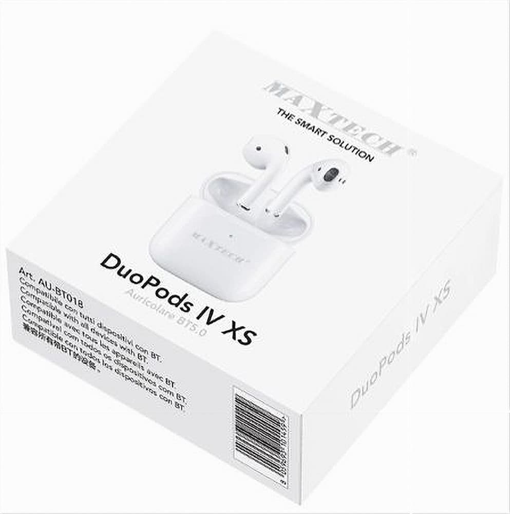 AURICOLARI BLUETOOTH BT5.0 STEREO CORDLESS DUOPODS IV XS SMARTPHONE AU-BT018 - 3