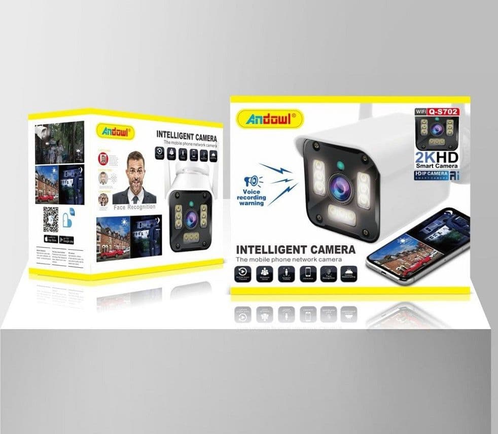 TELECAMERA DI SORVEGLIANZA SICUREZZA Q-S702 IP WIFI 2K HD PER TELEFONI CELLULARI - 19