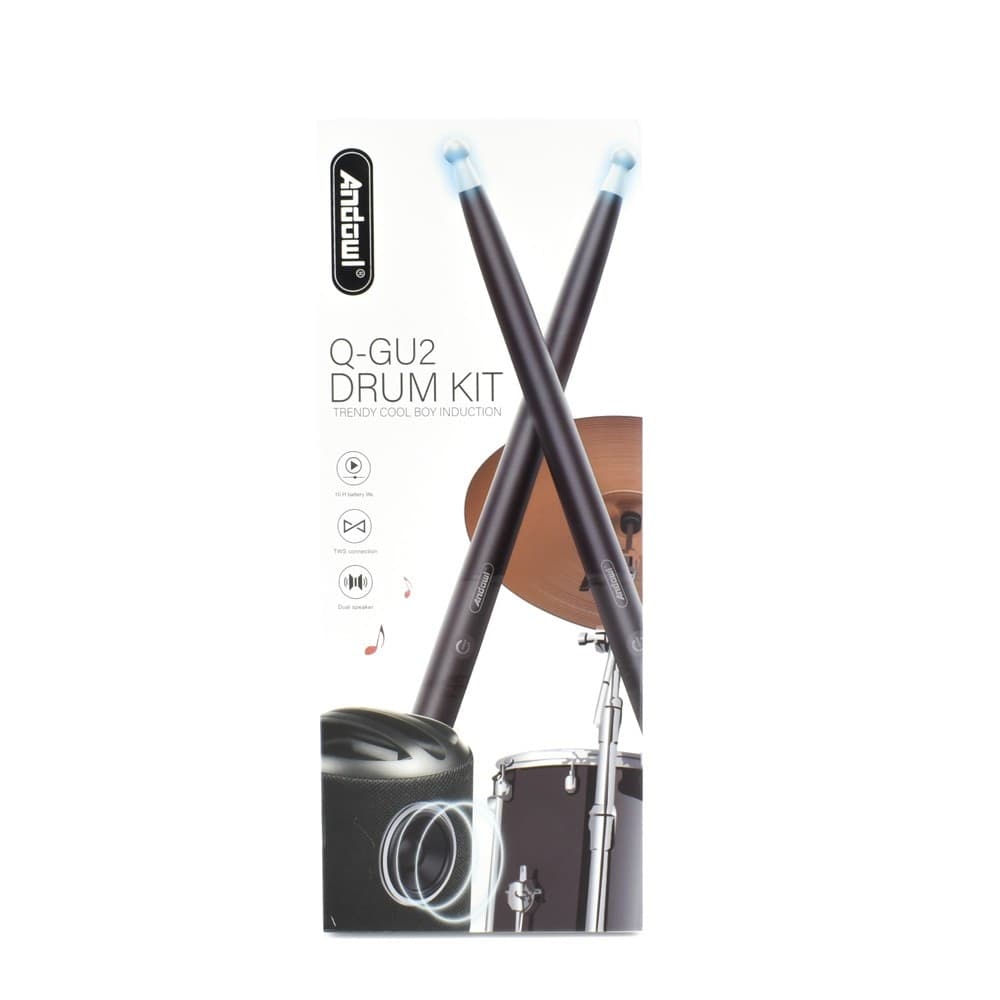 KIT BATTERIA WIRELESS VIRTUALE Q-GU2 BACCHETTE ALTOPARLANTE PORTATILE BLUETOOTH - 9