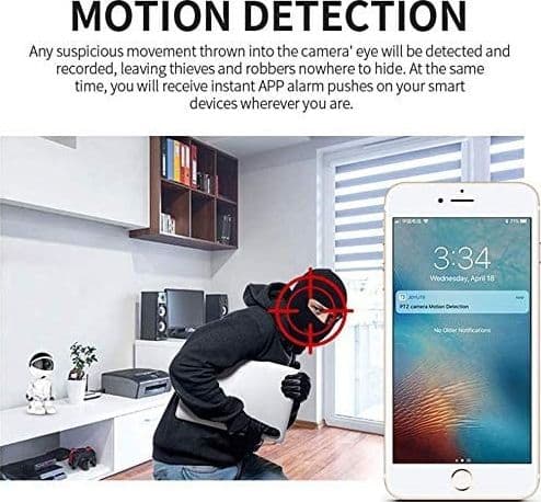 TELECAMERA IP SORVEGLIANZA ROBOT Q-S39 5.0 MP ROBOT SMART CAMERA 1080P SICUREZZA - 8