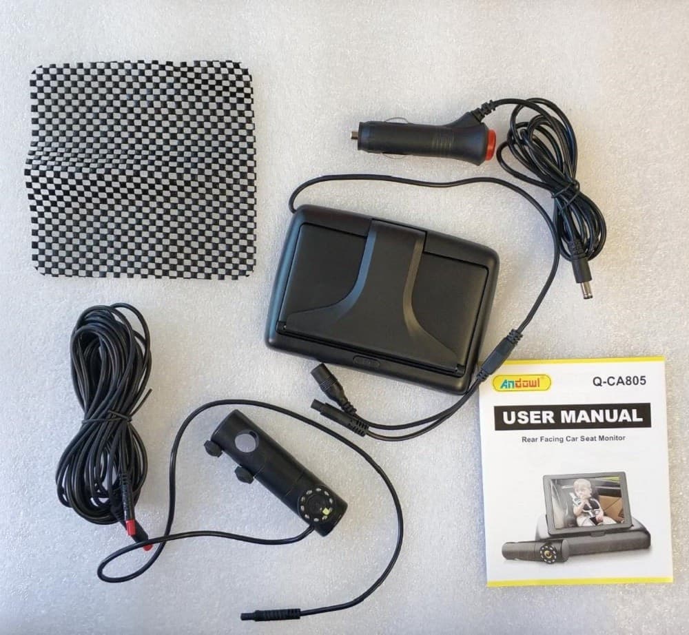 BABY MONITOR DI SICUREZZA LCD FULL HD 1080P Q-CA805 DA 4,5" PER CRUSCOTTO AUTO - 11