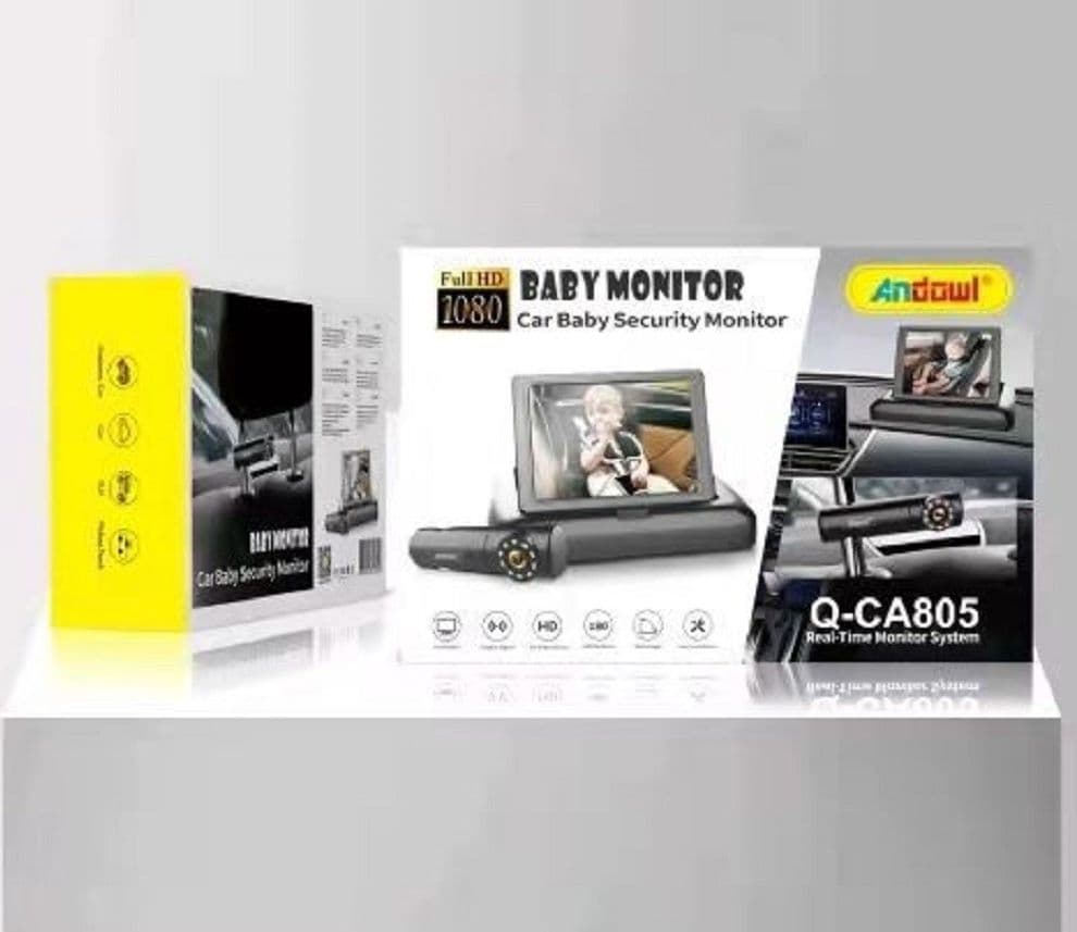 BABY MONITOR DI SICUREZZA LCD FULL HD 1080P Q-CA805 DA 4,5" PER CRUSCOTTO AUTO - 16