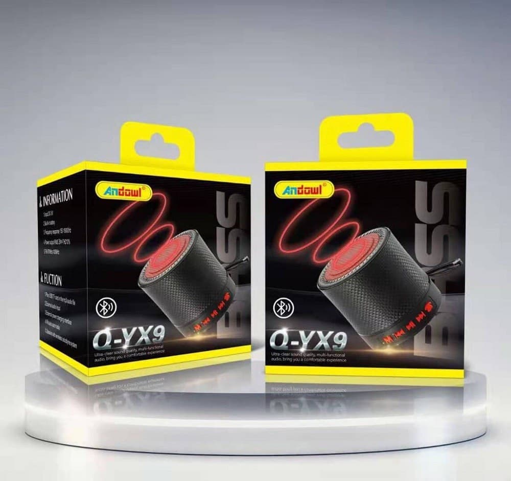 MINI ALTOPARLANTE WIRELESS RICARICABILE USB CON CONNESSIONE BLUETOOTH V5.0 Q-YX9 - 8