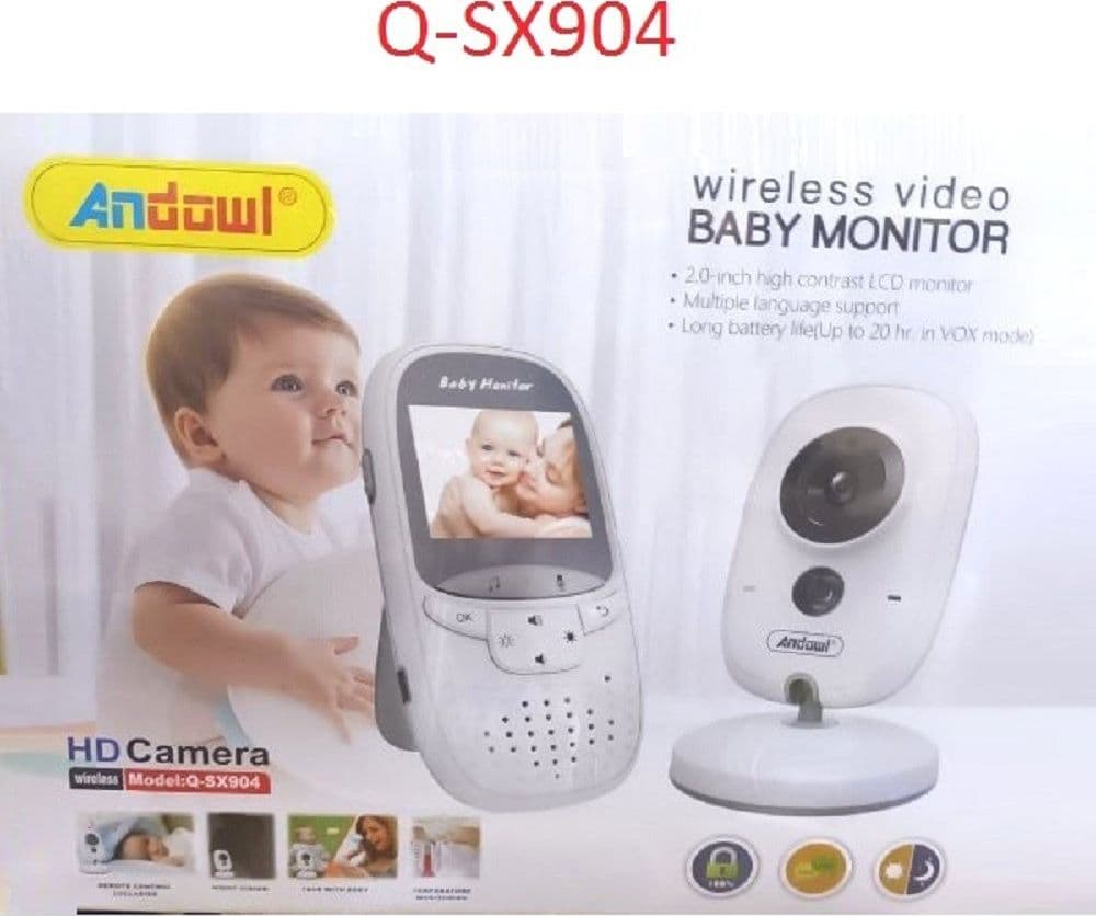 BABY MONITOR SCHERMO LCD 2″ MONITORAGGIO BAMBINO WIRELESS VIDEO A 2 VIE Q-SX904 - 8