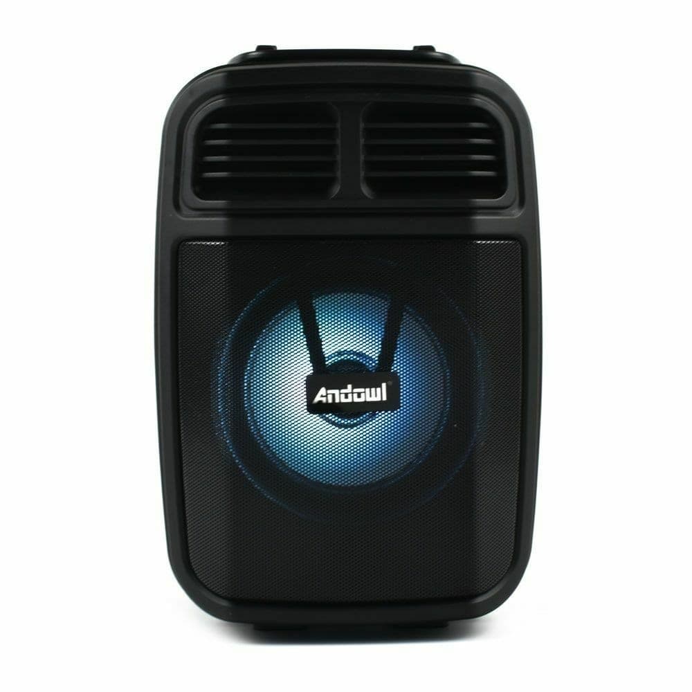ALTOPARLANTE BLUETOOTH WIRELESS MICROFONO SUPPORTO CELLULARE KARAOKE LED Q-L024 - 2