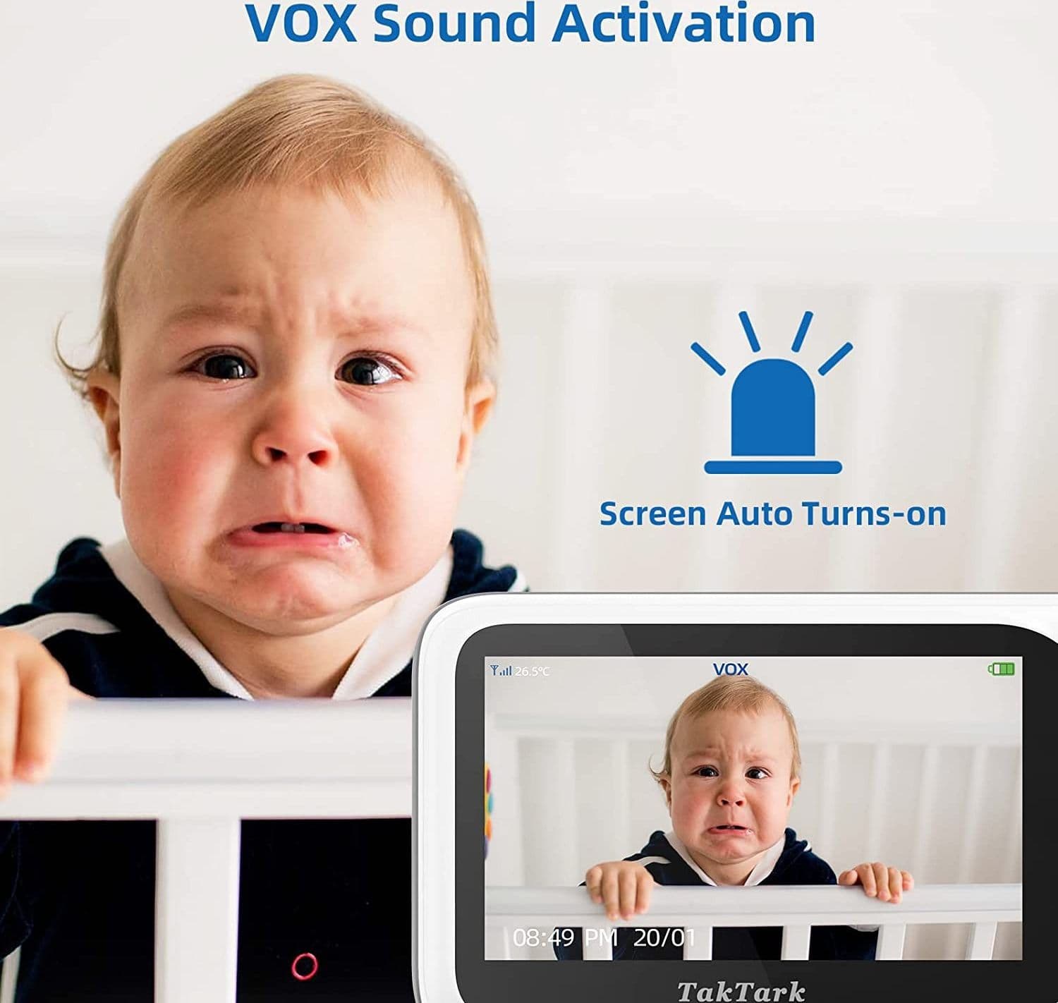 BABY MONITOR VIDEO DIGITALE WIRELESS Q-SX905 MONITOR LCD DA 4.3" BIDIREZIONALE - 4