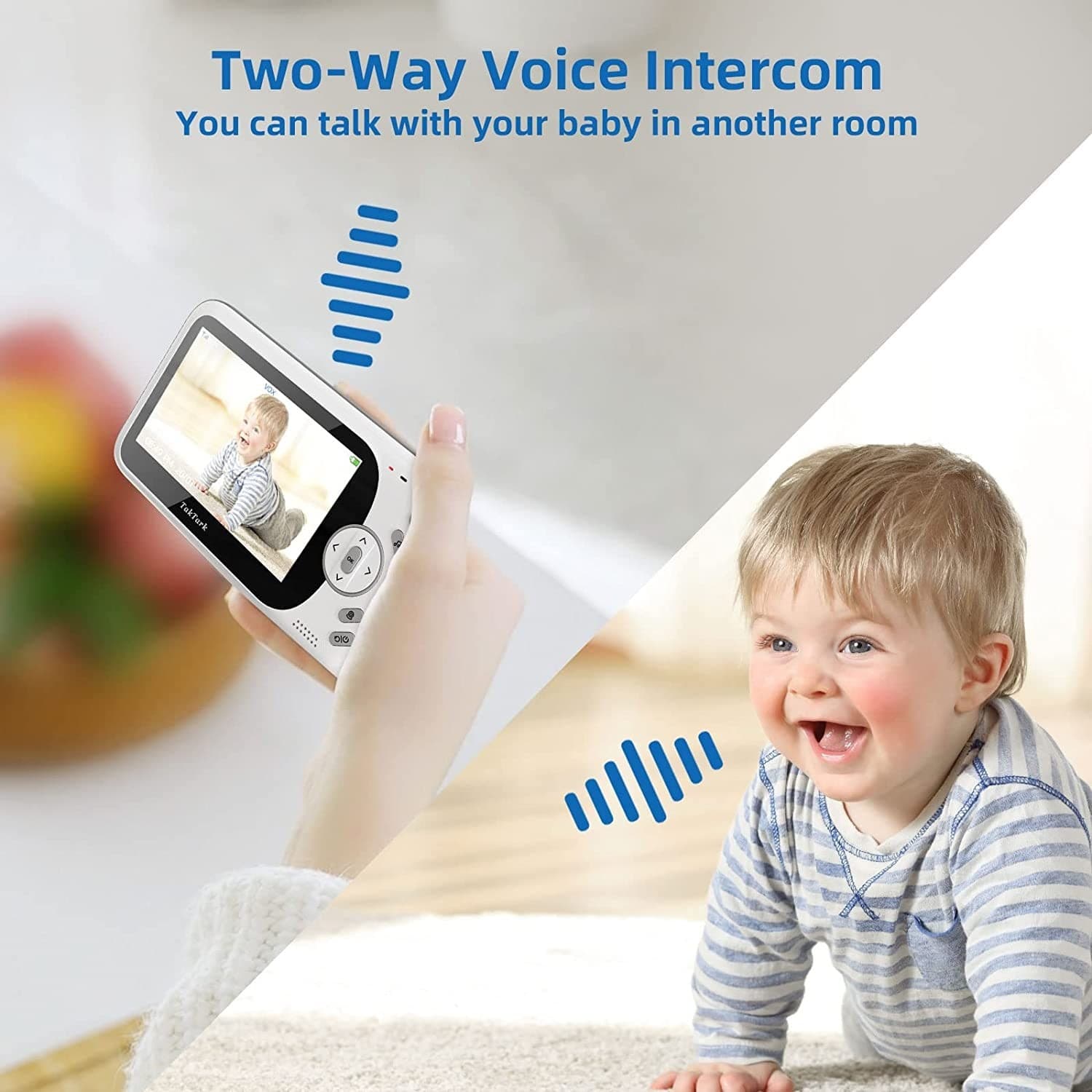 BABY MONITOR VIDEO DIGITALE WIRELESS Q-SX905 MONITOR LCD DA 4.3" BIDIREZIONALE - 5