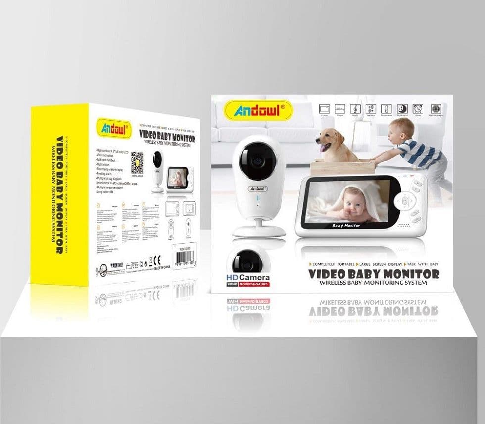 BABY MONITOR VIDEO DIGITALE WIRELESS Q-SX905 MONITOR LCD DA 4.3" BIDIREZIONALE - 7