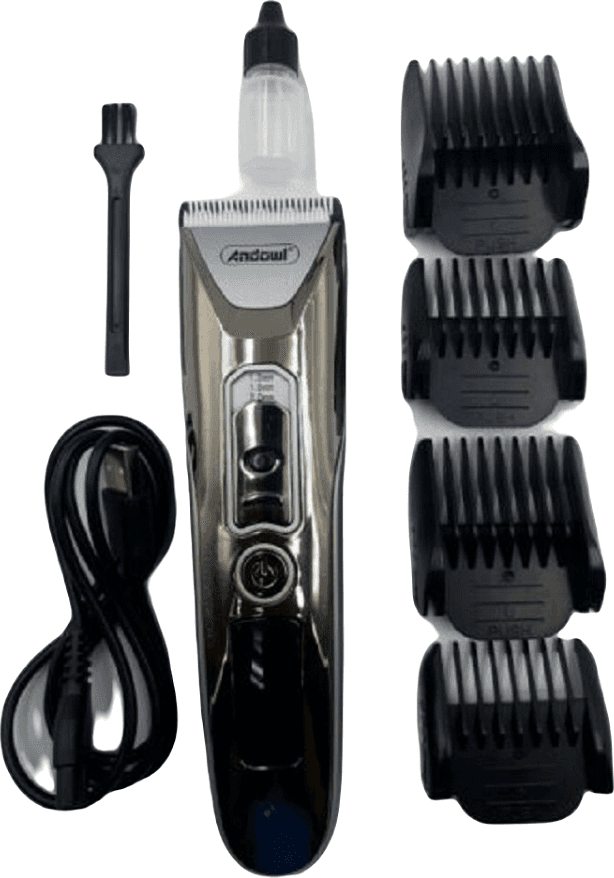 TAGLIACAPELLI RICARICABILE TESTA TAGLIO IN CERAMICA TITANIO DISPLAY LED Q-L8188 - 7