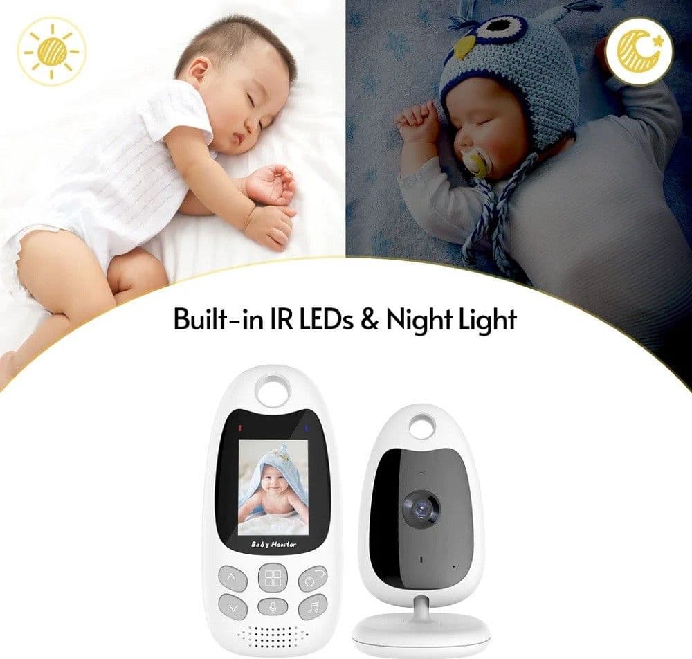 BABY MONITOR WIRELESS 2" HD MONITORAGGIO BAMBINO A 2 VIE BIDIREZIONALE Q-SX903 - 5