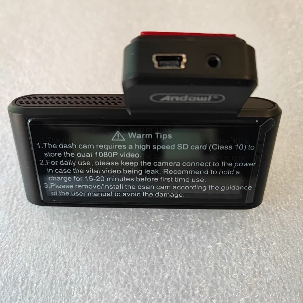 TELECAMERA DASH CAM AUTO HD DVR CAR VIDEO CAMERA HD Q-CA801 DOPPIA LENTE BLACKBOX - 4