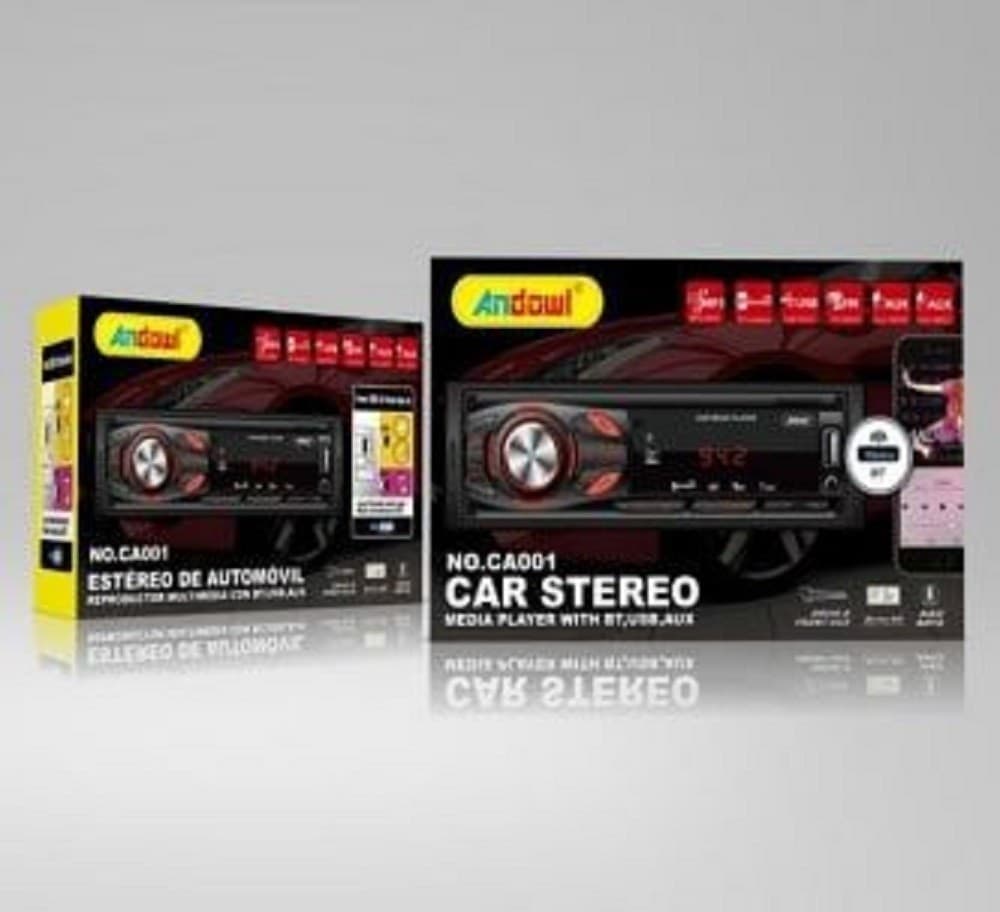 AUTORADIO STEREO SISTEMA AUDIO PER AUTO UNIVERSALE 1 DIN BLUETOOTH/AUX/USB CA001 - 10