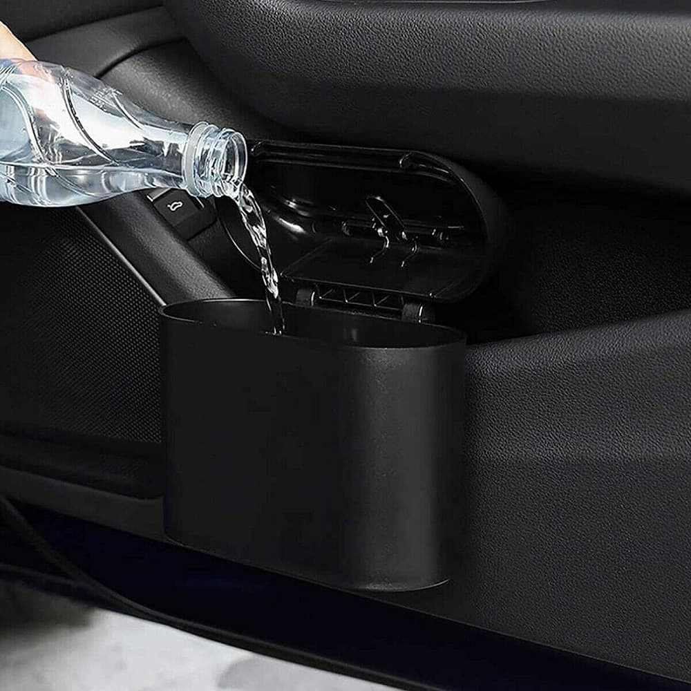 MINI PATTUMIERA CESTINO PORTAOGGETTI RIFIUTI PER AUTO CON CLIP SUPPORTO Q-L088 - 6