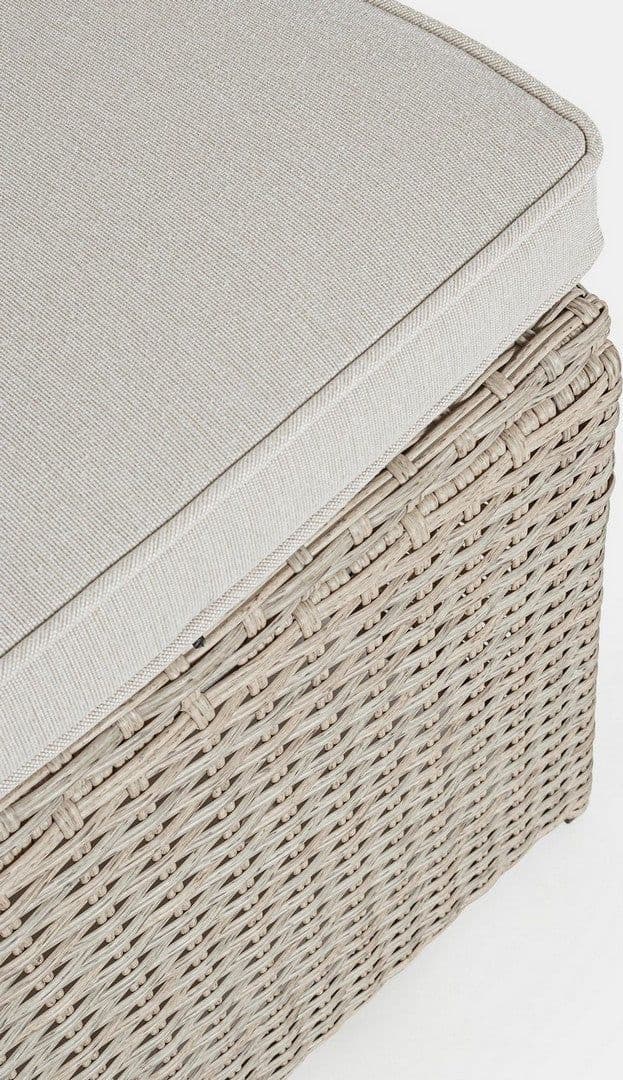Salotto "Ariel" con poltrone, divanetto, pouf e tavolino, struttura in alluminio, per esterno Giardino e giardinaggio/Arredamento da giardino e accessori/Set di mobili Decor Space - Altamura, Commerciovirtuoso.it
