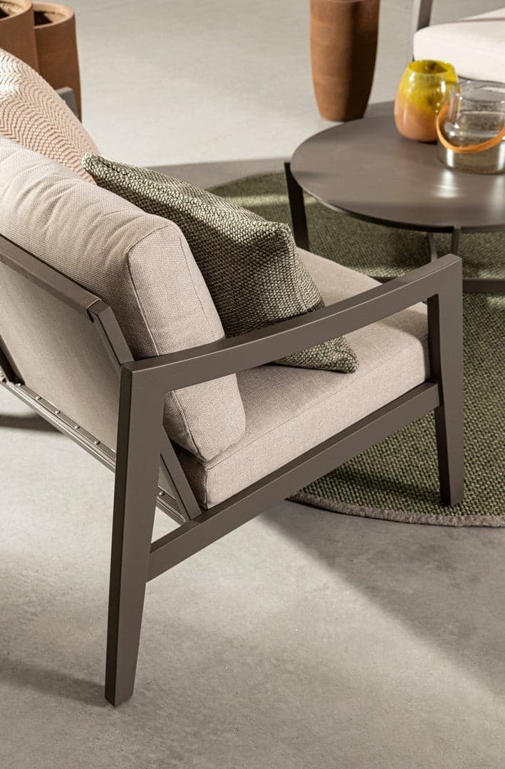 Salottino "Sirenus" con struttura in alluminio, seduta e schienale in textilene, per esterno Giardino e giardinaggio/Arredamento da giardino e accessori/Set di mobili Decor Space - Altamura, Commerciovirtuoso.it