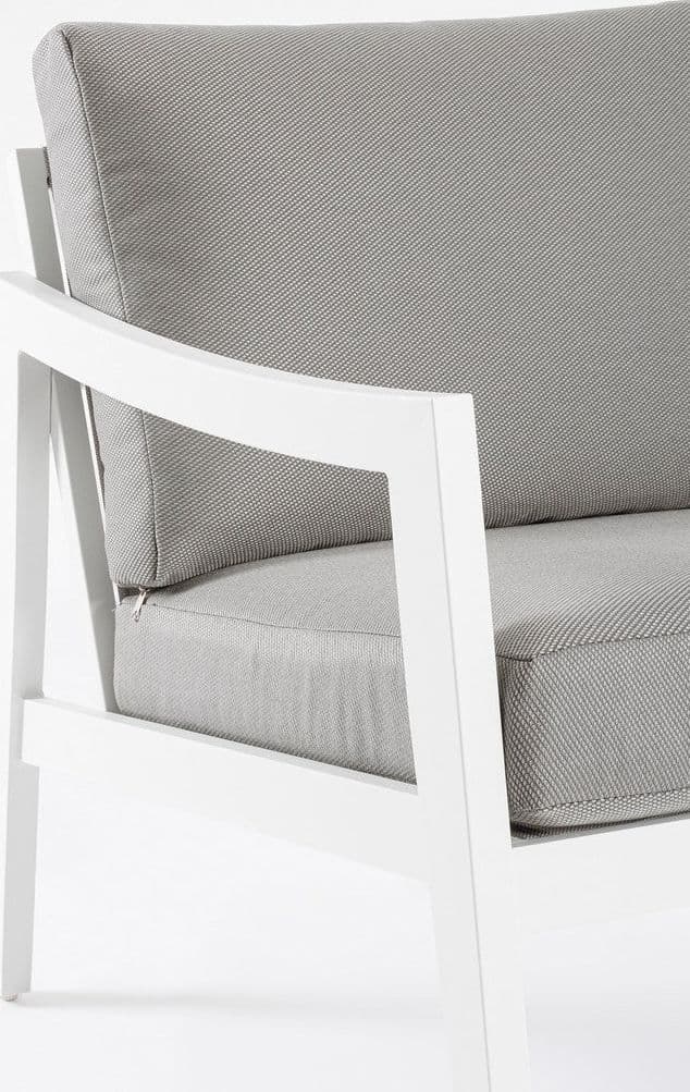 Salottino "Sirenus" con struttura in alluminio, seduta e schienale in textilene, per esterno Giardino e giardinaggio/Arredamento da giardino e accessori/Set di mobili Decor Space - Altamura, Commerciovirtuoso.it